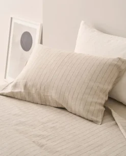 New Bassols Fundas de Almohada Mill Beige