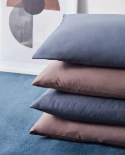 Best Bassols Fundas de Almohada Regnant Azul Mate