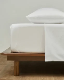 Fashion Bassols Sábana Bajera Satén 300 Blanco