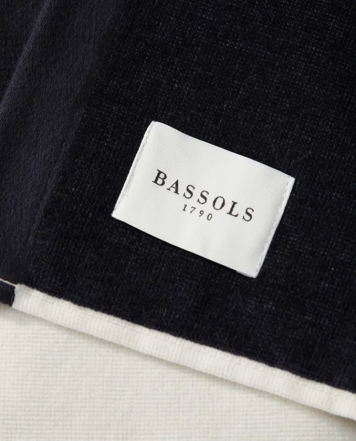 Best Bassols Toalla de Playa de Velour Midi Azul Marino